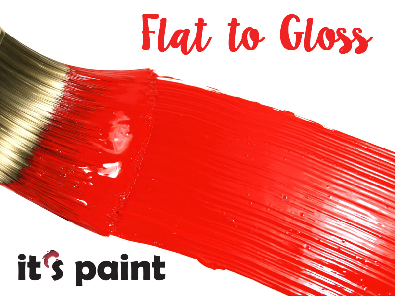 Types of paint finishes–flat, low-sheen, satin, semi-gloss, gloss